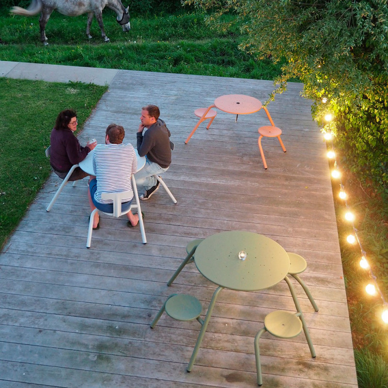 color customized stainless steel outdoor kids picnic table with umbrella