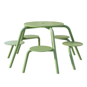 color customized stainless steel outdoor kids picnic table with umbrella
