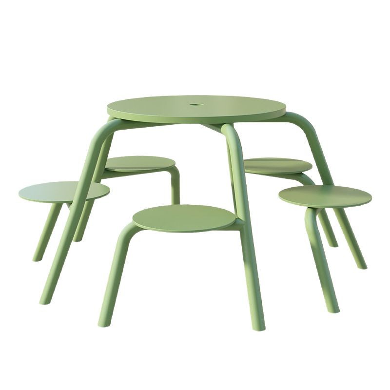 color customized stainless steel outdoor kids picnic table with umbrella