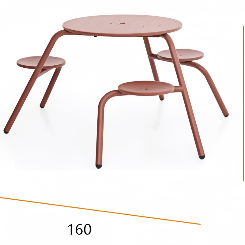 color customized stainless steel outdoor kids picnic table with umbrella