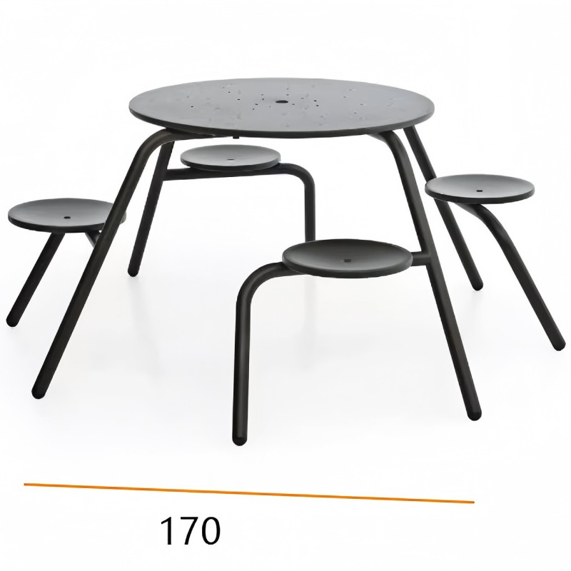 color customized stainless steel outdoor kids picnic table with umbrella