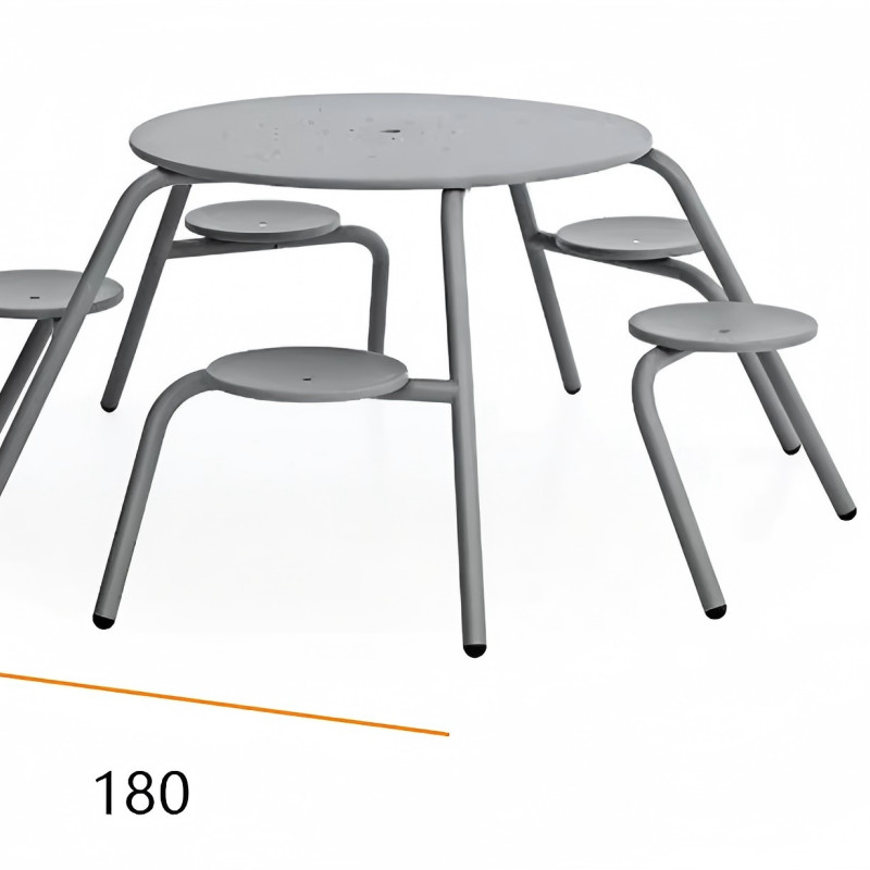color customized stainless steel outdoor kids picnic table with umbrella