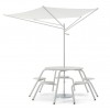 color customized stainless steel outdoor kids picnic table with umbrella